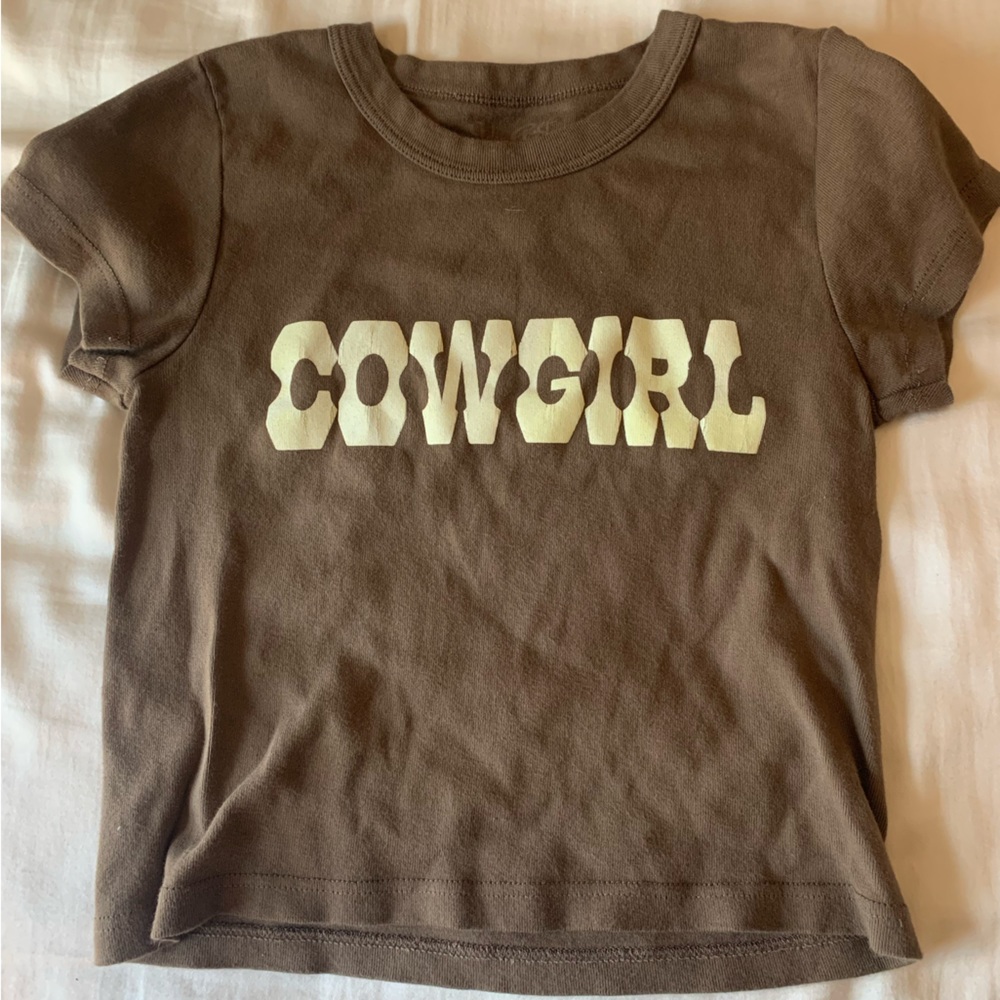 Brandy Melville/J. Galt Brown Cowgirl Tee